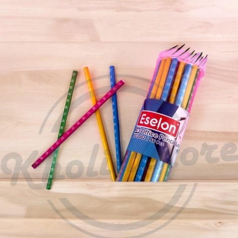 

Ez23 (50 pcs) Pensil 2B Office Eselon / 1 tabung Pensil Centimeter Hemat