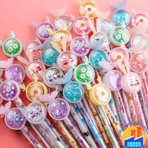 

gh-45 HPT Pena Karakter Payet Gliter Bunny Lucu Black Ink Gel Pulpen Murah Gel Bolpen Gel Pastel Alat Tulis Sekolah Kantor Murah Viral