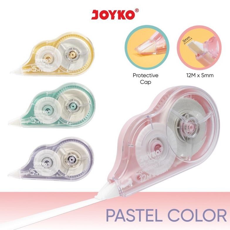 

PK32 Pita Koreksi Correction Tape Joyko CT-522PTL Pastel Color Premium