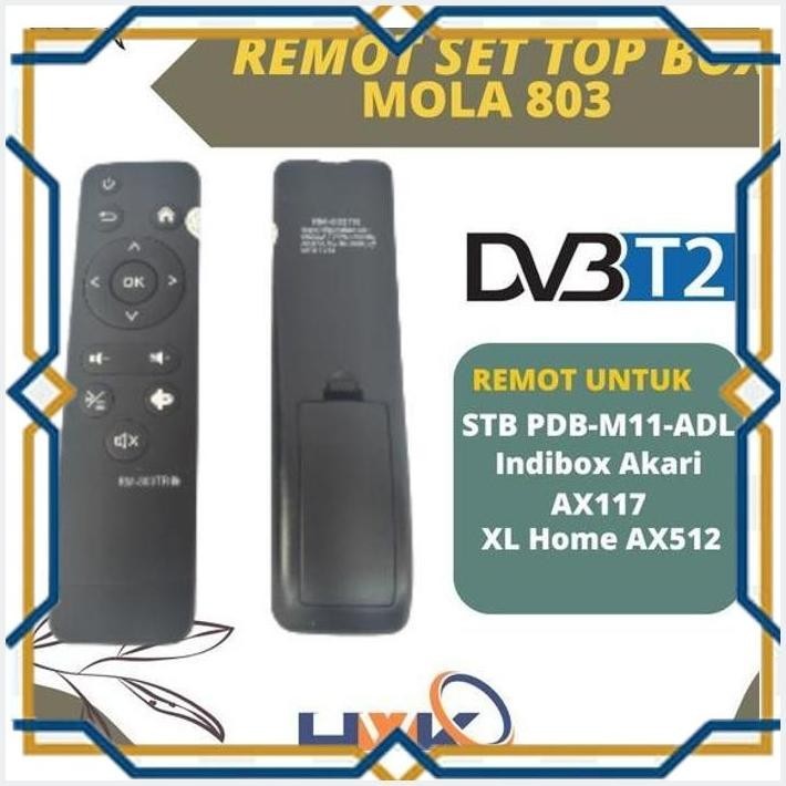 [IKK] REMOT REMOTE STB ANDROID BOX MOLA RM 803TR TV XL HOME AKARI POLYTRON REMOT STB MOLA