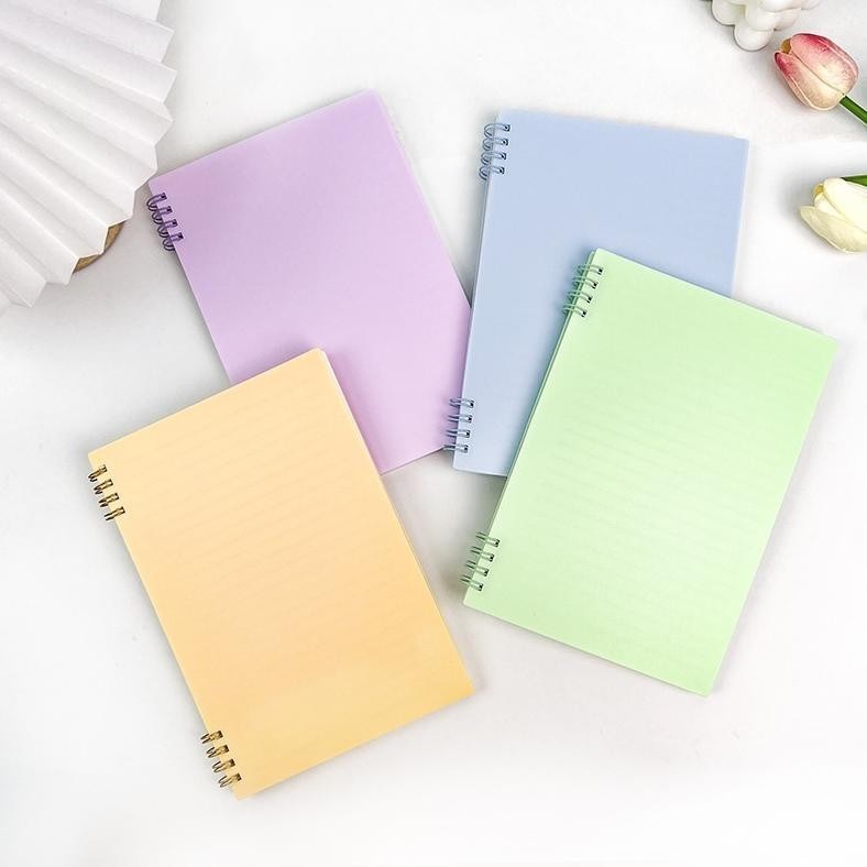 

AZQ-16 [READY] Aimilo Notebook A5/B5 Buku Diary Aesthetic Sketch Book Koil 8 LubangYang Ditingkatkan Buku Tulis Original