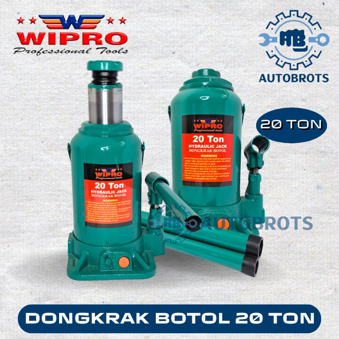 Wipro Dongkrak Botol 20 Ton / Hydraulic Bottle Jack 20 Ton