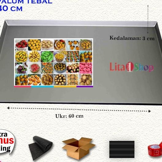 Loyang Kotak Ukuran 60X40 / Loyang Oven / Loyang Kue Kering