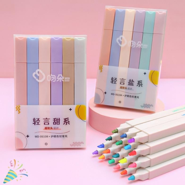 

ZAI-2530 Stabilo /stabillo warna/stabilo isi 6 warna pastel/Tint Marker Highlighter 1 set isi 6 Premium