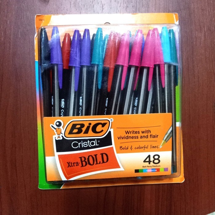 

Pulpen BIC Xtra Bold Assorted Colors 1.6 mm (Pack of 48)