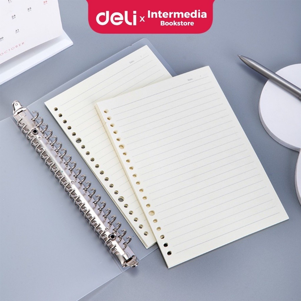 

Deli Loose-Leaf NA560 Buku Notebook Extra leads A5 60 lembar