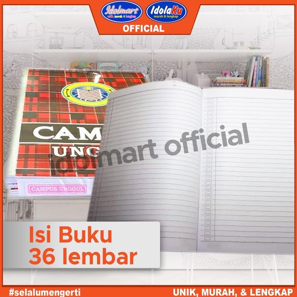 

fx-23 IDOLMART Buku Campus Unggul isi 36 Lembar Buku Tulis sekolah Boxy Surabaya Viral