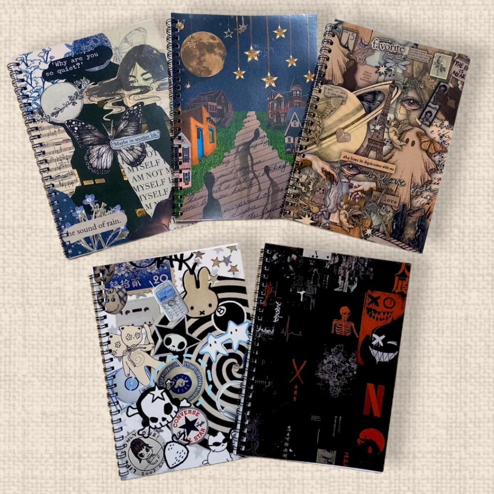 

gd-8 NoteBook Spiral A5 Aesthetic Japan / Retro Buku Catatan Sekolah Aestehtic Korea Premium Murah Berkualitas