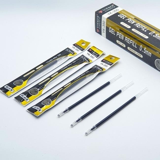 

uk-68 Refill Pen Gel Hitam merk VOXY/GREATPEN/ YOEKER / STARK (1box :20pcs) Viral