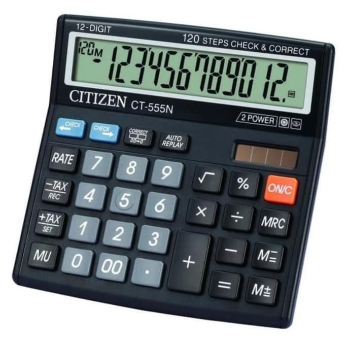 

KALKULATOR DESKTOP CITIZEN CT-555N / CALCULATOR 12 DIGIT CEK ULANG