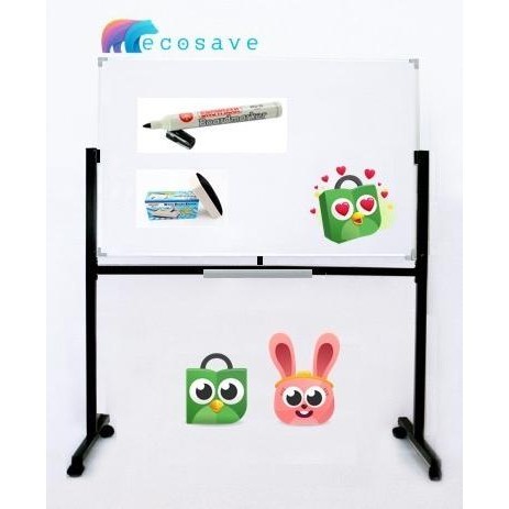 

Whiteboard Standing Double Face 120x180 cm Non Magnetic EcoSave