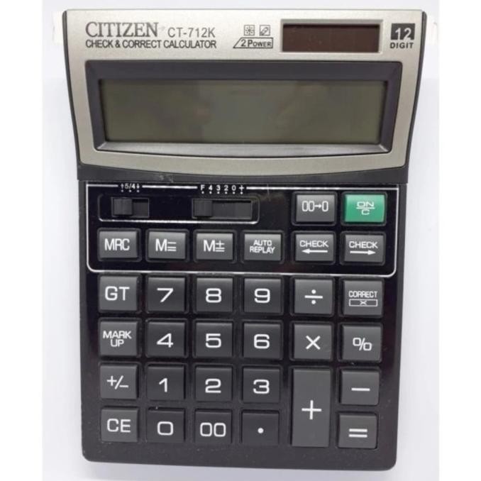 

KALKULATOR DESKTOP CITIZEN CT-712K / CALCULATOR 12 DIGIT CEK ULANG
