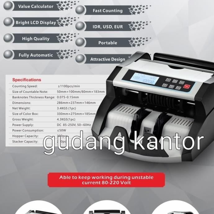 iNOTE BC50VM LCD SCREEN - MESIN HITUNG UANG / Money Counter BC 50VM
