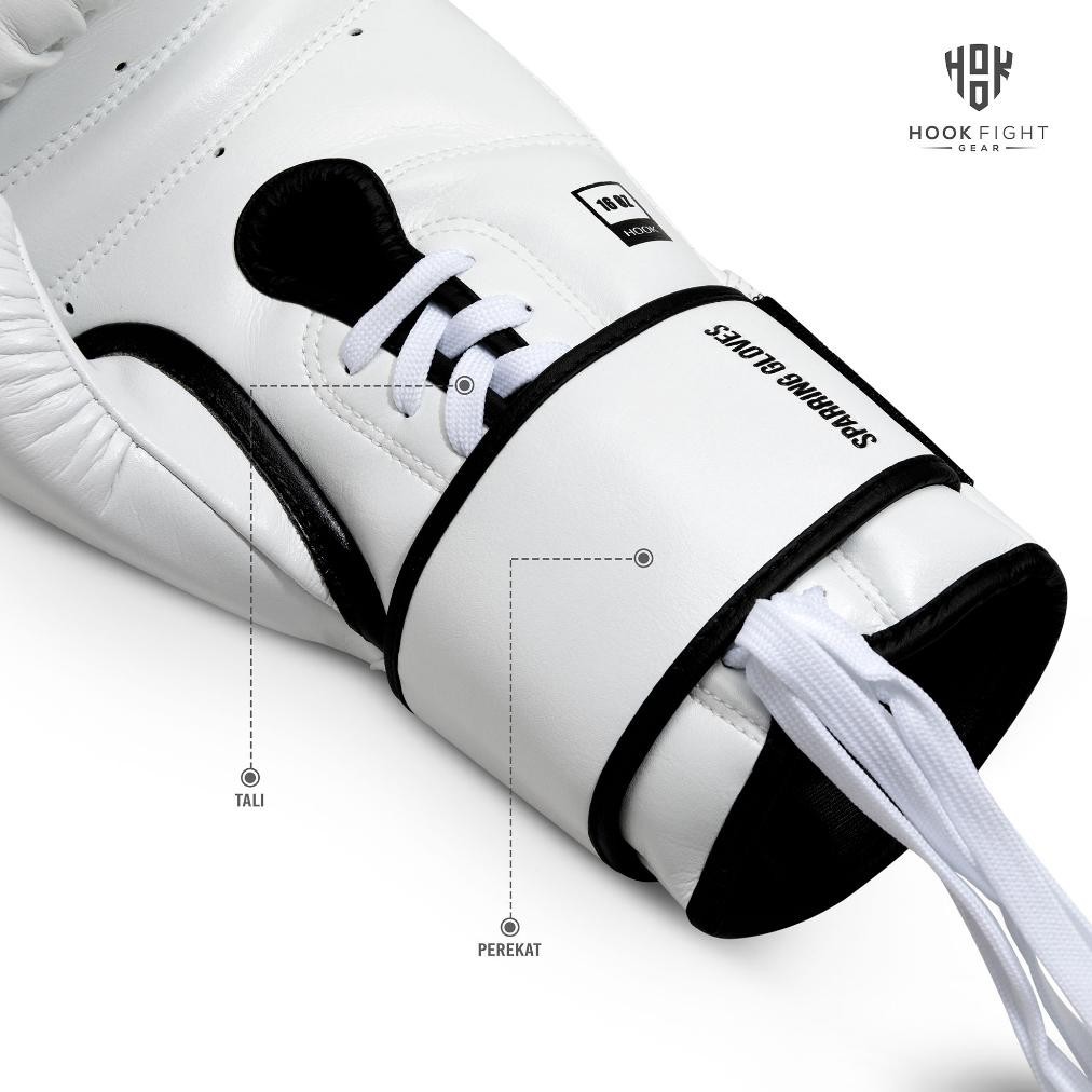 stok Sarung Tinju Tali Sparring Hook Boxing Gloves Lace Up Muay Thai Glove TERLARIS