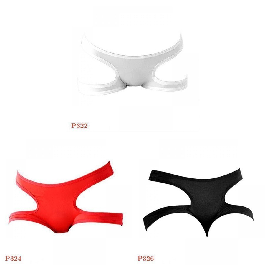 P322 Celana Dalam Wanita Panties Boyshort Seksi Lubang Samping