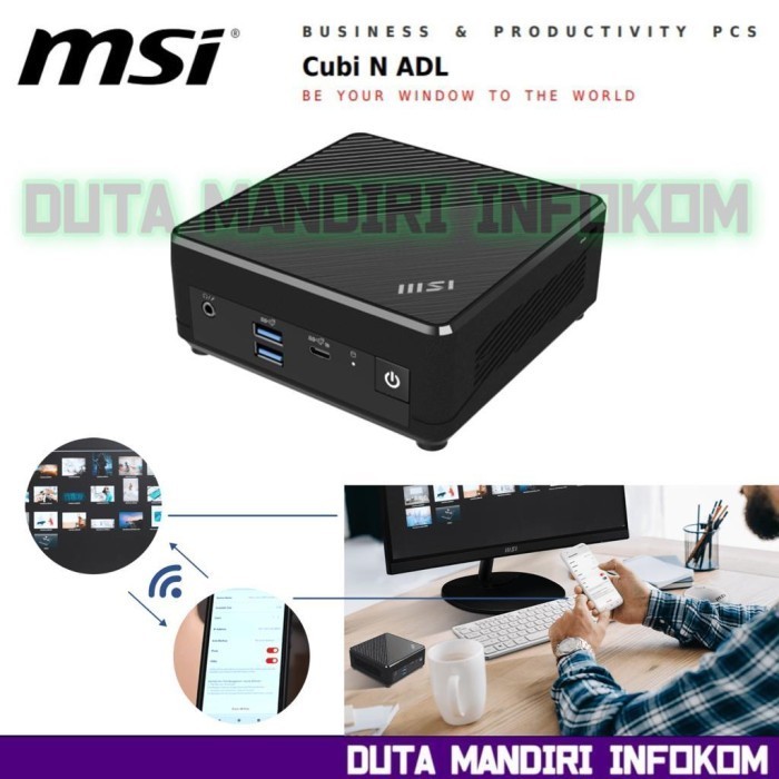 MSI CUBI N ADL MINI PC - INTEL N100 3.4GHZ INTEL UHD