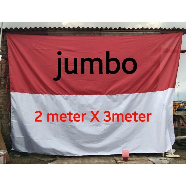PROMOOO BENDERA MERAH PUTIH JUMBO#BENDERA MERAH PUTIH 2X3 METER