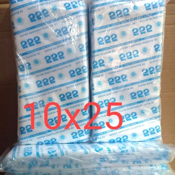 

DISKON Kantong Plastik Es PE isi 5 pack 10x25