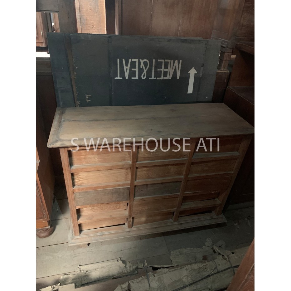 BF044 BUFET LACI / BUFET KAYU JATI ASLI