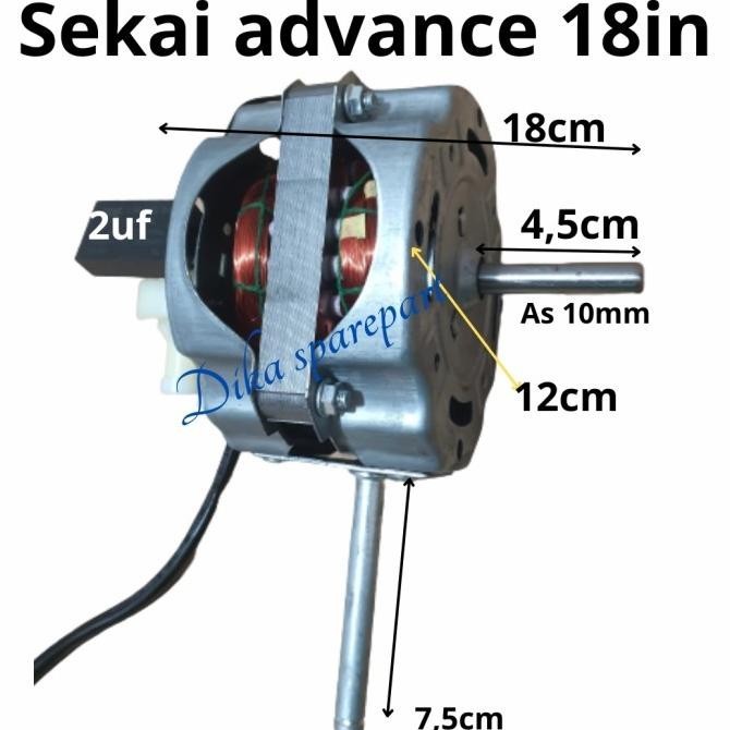 dinamo kipas angin sekai 18inchi besi
