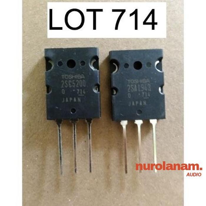 

Transistor TOSHIBA A1943 / C5200 KODE 714 nurolanam