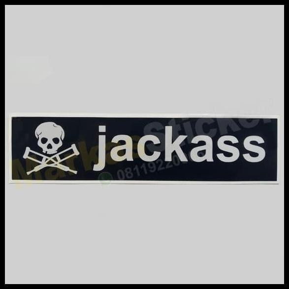 

TERMURAH STICKER JACKASS RECTANGLE !