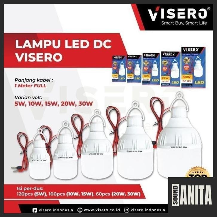 LAMPU LED DC 12VOLT + JEPIT BUAYA 20 WATT VISERO anita__55