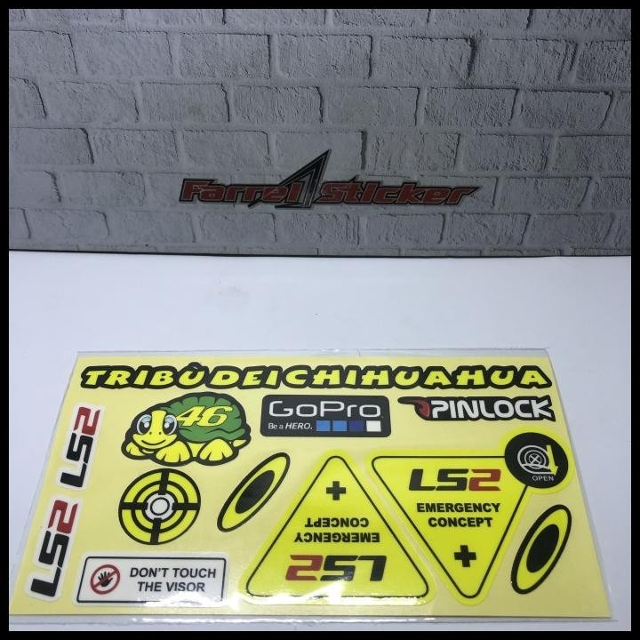 DISKON STIKER HELM SET NJS SNAIL AIROH LS2 RSV TERBAIK TERMURAH 