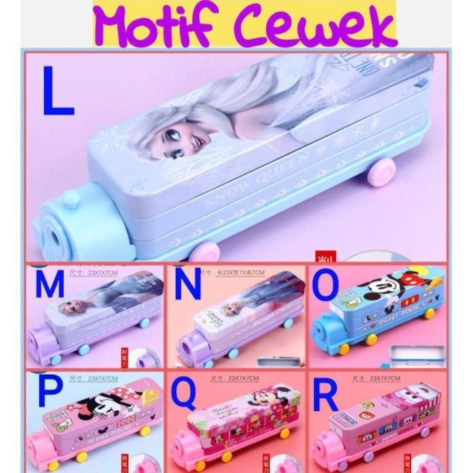

PROMO DISNEY LICENSED TRAIN PENCIL CASE DOUBLE DEKKER KOTAK PENSIL KERETA API KARAKTER CARTOON ANAK MOTIF CEWEK COWOK di-111