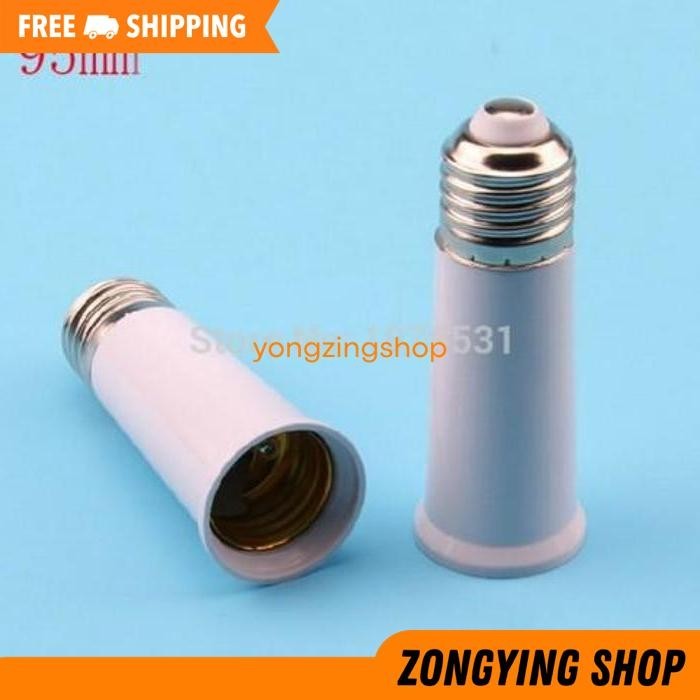 FITTING SAMBUNG LAMPU LED DOWNLIGHT PANJANG 9.5 CM FITING PEMANJANG ZONGYING SHOP BEST PRODUCT