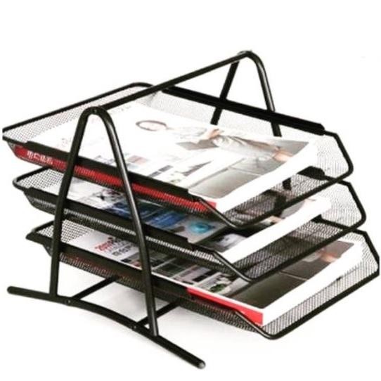 

TERLARIS RAK DOKUMEN KERTAS BESI LOGAM 3 SUSUN / ELEVATED TRAY 3 TINGKAT TU26