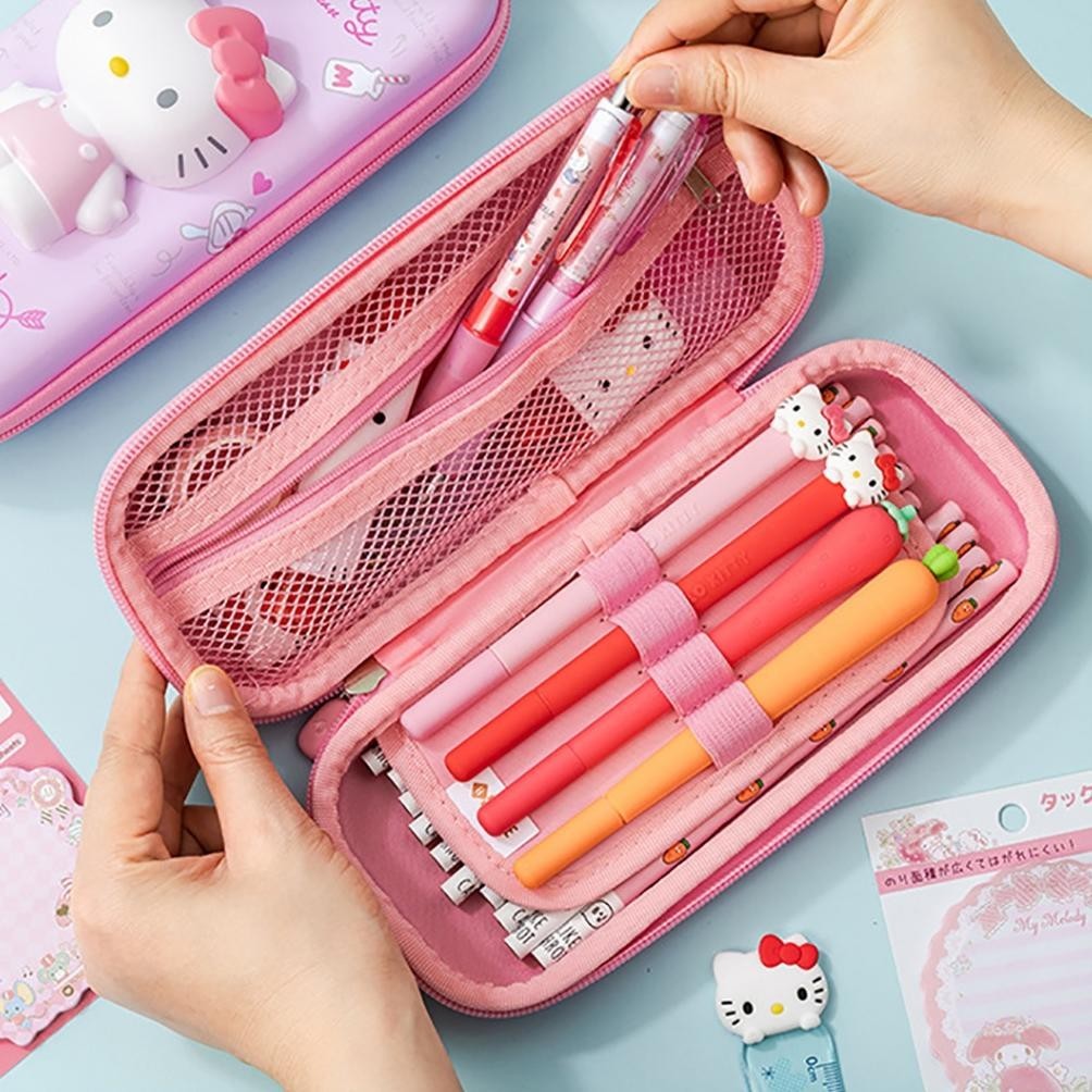 

SPECIAL TOKKADO Sanrio Squishy Pencil Case Original Kotak Pensil Besar Anak Sekolah Lucu see-97