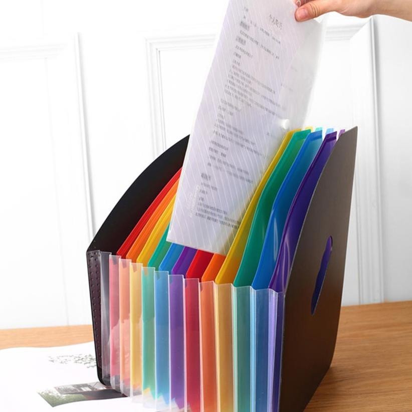 

TERMURAH 24 Sekat File Folder A4 Expanding Meja Dokumen Map Stand Organ Warna Folio Kotak files Organizer ad-532