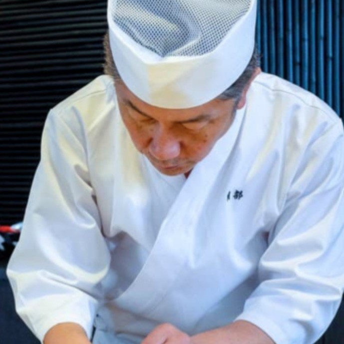 Topi Chef Sushi / Topi Peci - Hitam -