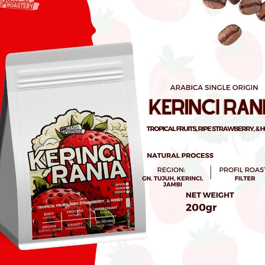 

Kopi Arabika Kerinci Natural | Biji Kopi Single Gin Arabica 200Gr