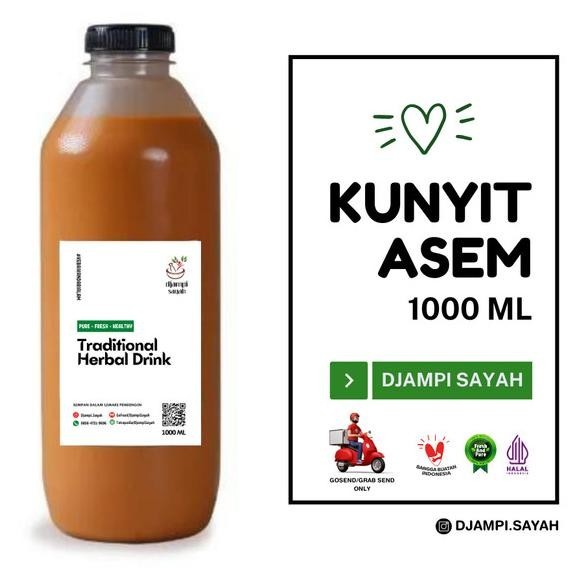 

Jamu 1000Ml Botol Reguler Djampi Sayah/Jamu Tradisional/ Drink