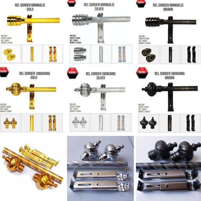 Terbaru Batang Gorden Minimalis/Besi Gorden/L.100~150~200 Cm