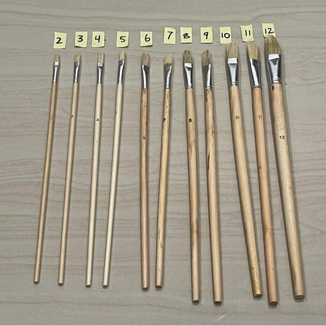 

Kuas lukis gambar foto no4 cat seni paint painting brush harga 12buah TOMS