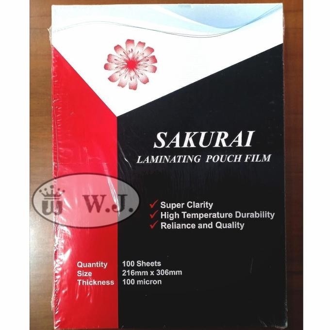 

Plastik Laminating Sakurai A4 (21,6 x 30,6cm).
