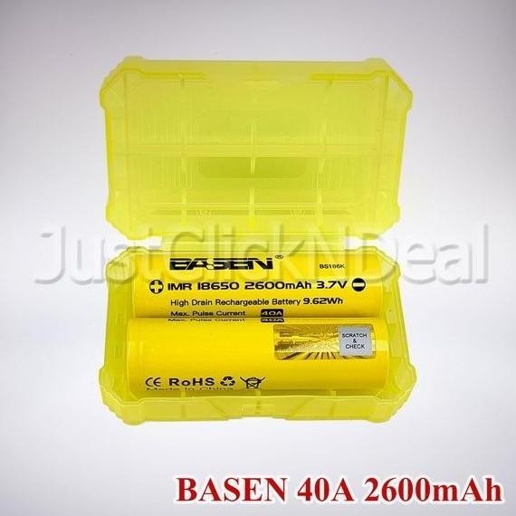 Baterai 18650 Basen 40A 2600Mah Authentic Vape Vapor Not Kdest
