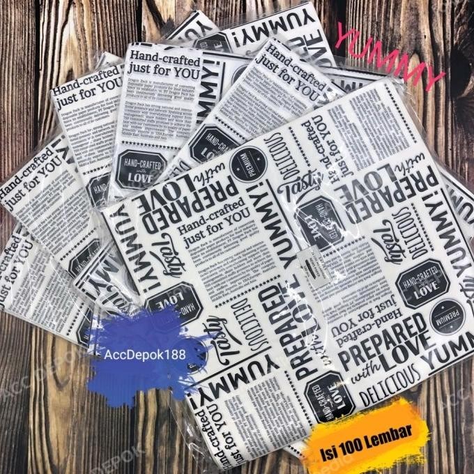 

READY STOCK KERTAS NASI MOTIF 25X27,5 CM PAPER WRAP PRINTING LAMINASI FOOD GRADE !!!!!