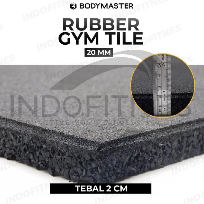 BODYMASTER Gym Floor Puzzle Matras Lantai Fitness Gym Mat Rubber Karet