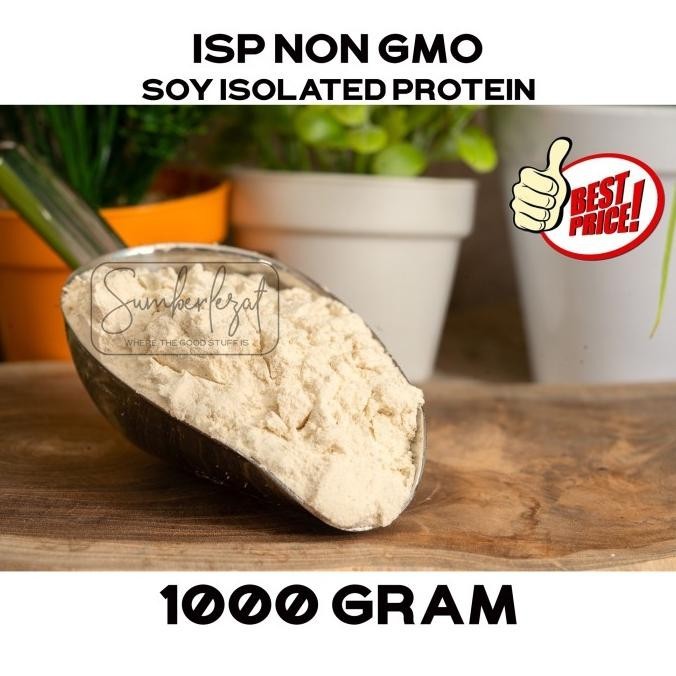 

ISP - Isolated Soy Protein Non-GMO berat 1 kg