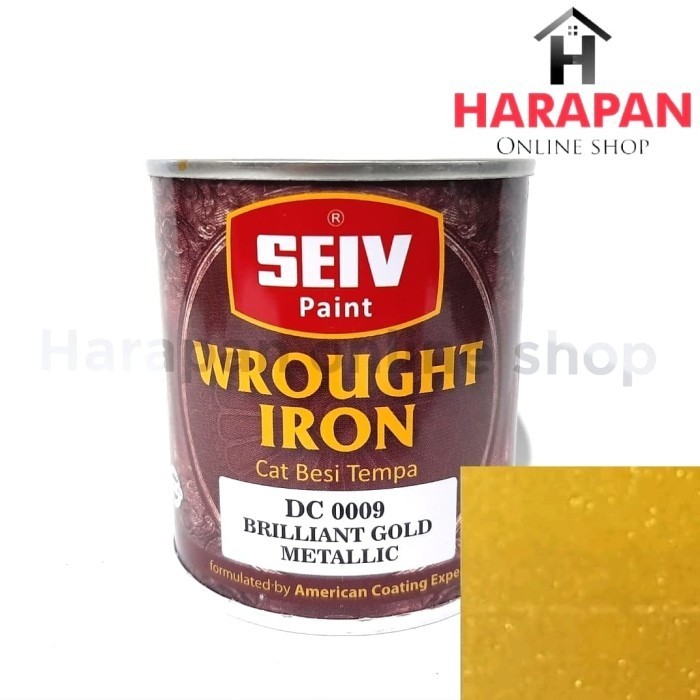 Produk CAT SEIV WROUGHT IRON GOLD CAT BESI TEMPA EMAS BRILLIANT GOLD METALLIC