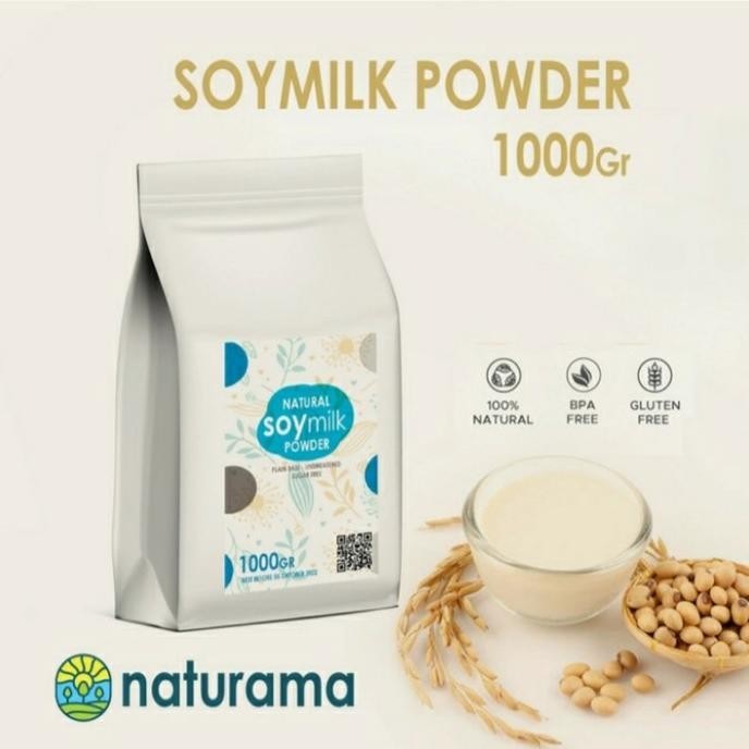 

SUSU KEDELAI ORGANIK BUBUK 1000 GRAM NATURAMA NATURAL SOY MILK