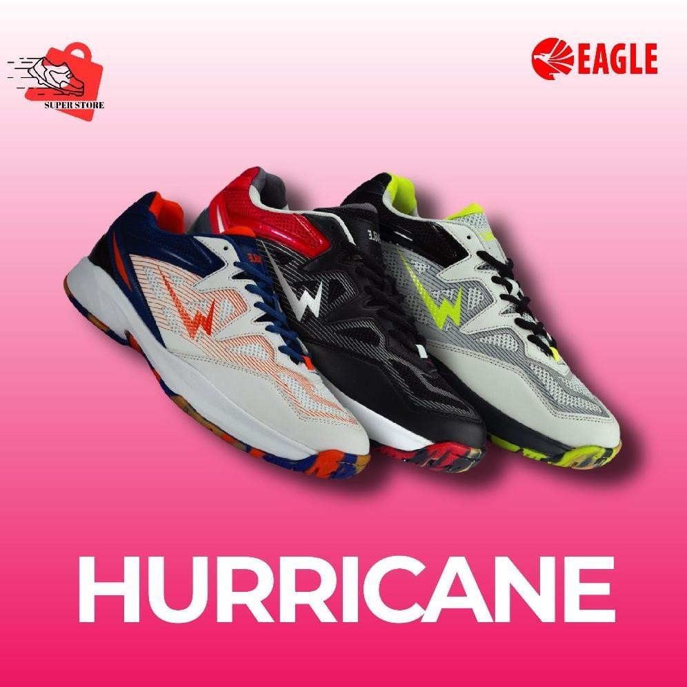 SALE Eagle Sepatu Badminton Hurricane Dewasa  Badminton Shoes Unisex