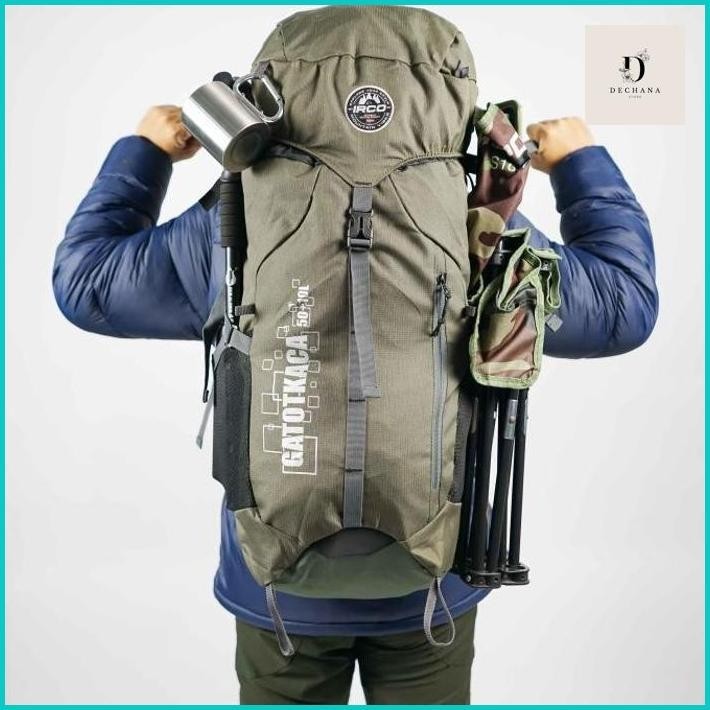 OUTDOOR TAS GUNUNG - KERIL OUTDOOR - CARRIER 50L - RANSEL FREE COVERBAG - IRCO