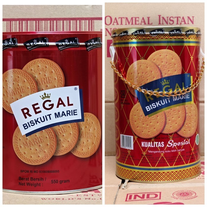 

TERBATAS Biskuit Marie Regal 550g / 1kg Spesial Kaleng