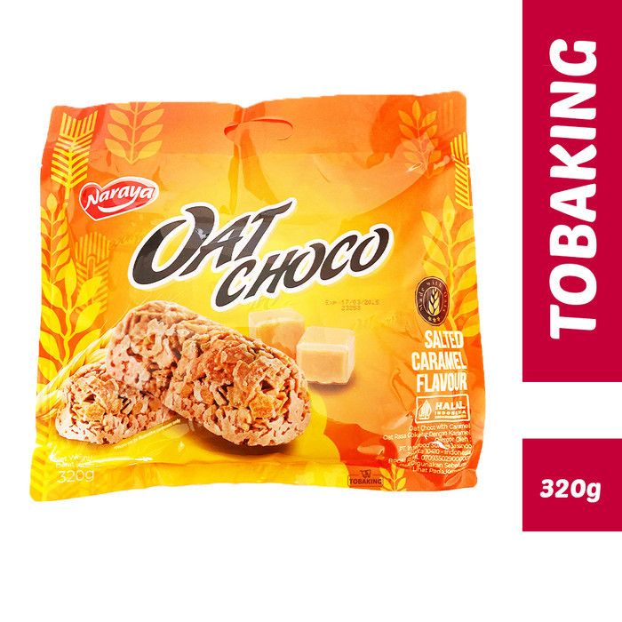 

STOK TERBATAS Naraya Oat Choco Salted Caramel 320gr Oat Snack