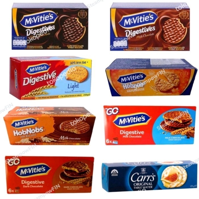 KOMPLIT Mcvities Digestive Dark Chocolate Biscuit Milk Choc Oat Cookies